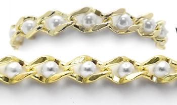 Designer Gold & Pearl Medical Bracelets Perle Nell' Oro 1960