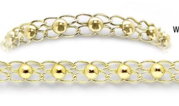 Designer Gold Medical Bracelets Cerchi de Oro 1963