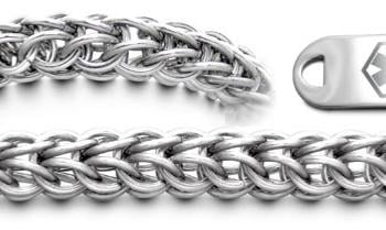Designer Stainless Medical Bracelet Set Anelli di Acciaio 22004