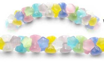 Designer Bead Medical Bracelets Rainbow Stars 2245