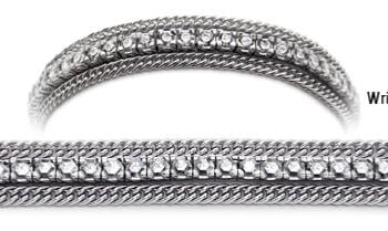 Designer Diamond Medical Tennis Bracelets Cima de Piazzi 2263