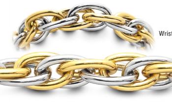 Designer Gold-Silver Medical Bracelets Torsione del Destino 2372