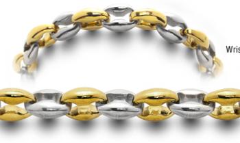 Designer Gold-Stainless Medical Bracelets Bei Oro ed Argento 2373