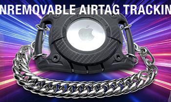 Unremovable Black AirTag® Bracelet