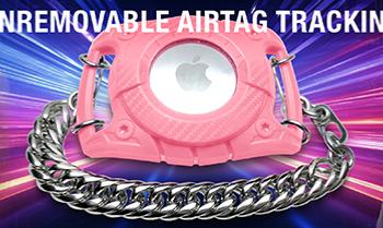 Unremovable Pink AirTag® Bracelet