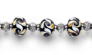 Designer Bead Medical Bracelets Autumn Swirl II 0181