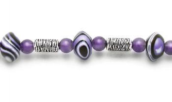 Designer Bead Medical Bracelets Purple Dragon II 1198