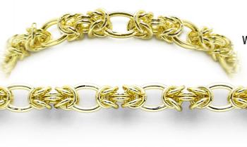 Designer Gold Medical Bracelets Bacio Oro 2034