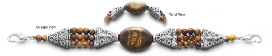 Beaded Medical Bracelet Designer Bead Medical Bracelets Tigers Eye 0108