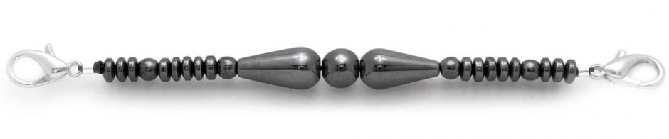 Beaded Medical Bracelets Designer Bead Medical Bracelets Hero of Hematite 0204B