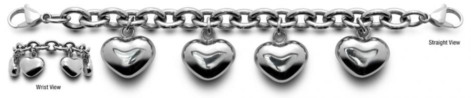 Charm Medical Bracelet Amante 0202 Stainless Medical ID Bracelets