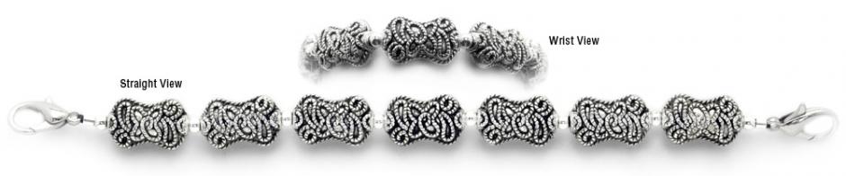 Beaded Medical Bracelet Designer Bead Medical Bracelets Beauty of Free Form 0235