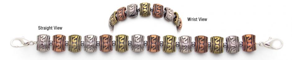 Beaded Medical Bracelet Designer Bead Medical Bracelets Rainbow Metallica 0374