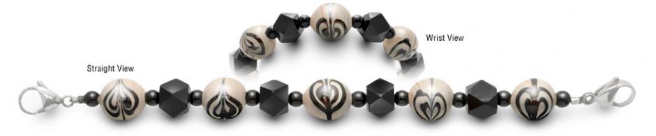 Beaded Medical Bracelets for Women Designer Bead Medical Bracelets Orbs in Motion 0423