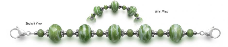Crystal Cut Medical Bracelet Designer Bead Medical ID Bracelets Visions 0475