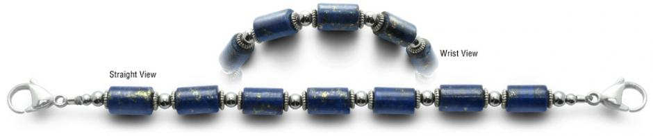 Beaded Medical Bracelet Designer Bead Medical Bracelets Blue Pegs 0519