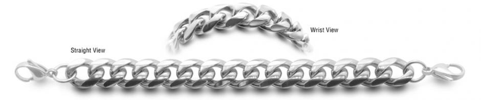 Designer Stainless Medical Bracelets Uomo Ricco 0550