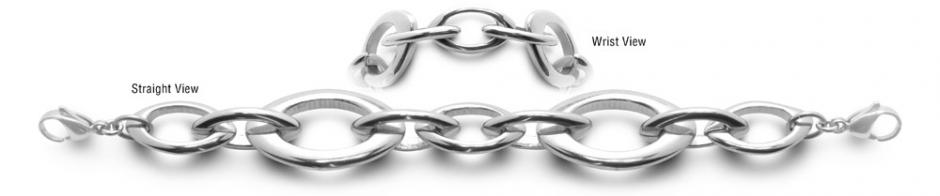 Designer Stainless Medical Bracelets Magia Ovale 0556