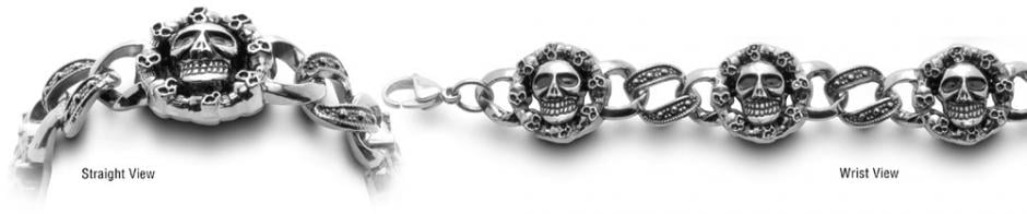 Designer Chain Medical Bracelets Cranio Sorridente 0578