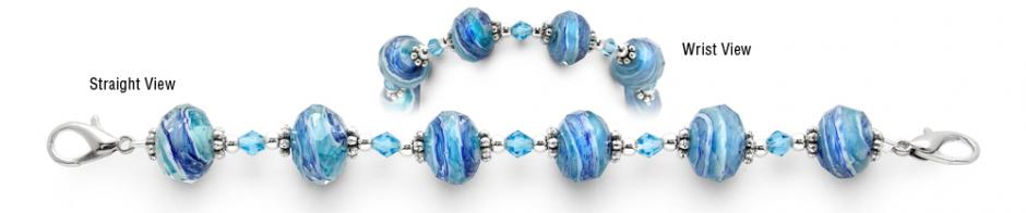 Designer Beaded Medical Bracelet Designer Bead Medical Bracelets Ripple Effect 0597