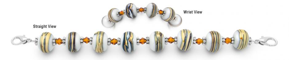 Beaded Medical Bracelet Designer Bead Medical Bracelets Honey Indulgence 0600