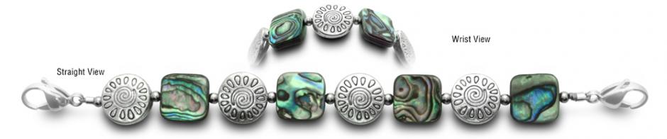 Seashell Medical Bracelet Designer Bead Medical ID Bracelets SpiritGuide 0644