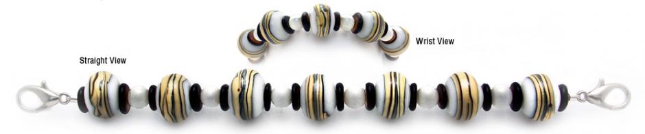 Beaded Medical Bracelet Designer Bead Medical Bracelets Espresso to Go 0650