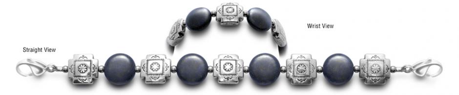 Lapis Medical Bracelet Designer Bead Medical ID Bracelets Adobe 0654