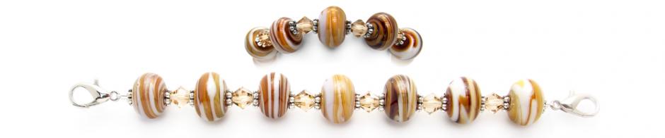 Beaded Medical Bracelet Designer Bead Medical Bracelets Lines in the Sand 0670