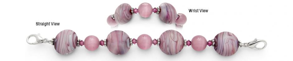 Beaded Medical Bracelet Designer Bead Medical Bracelets Plush Purple 0708