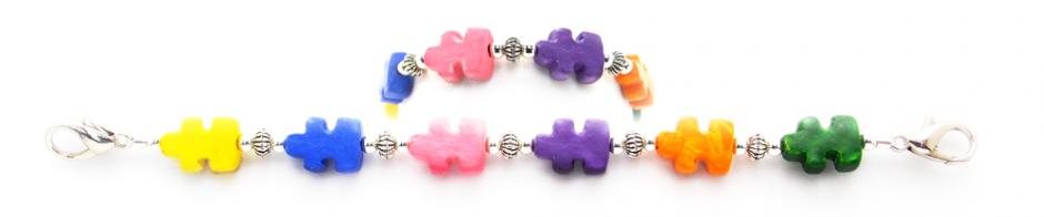 Beaded Medical Bracelet Designer Bead Medical Bracelets Puzzle Pride 0710