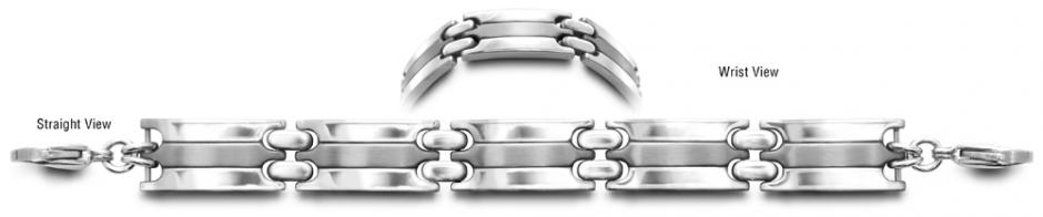 Stainless Bracelet Designer Stainless Medical ID Bracelet Protegga 0711