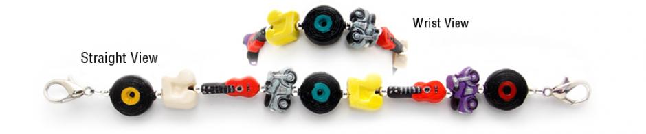 Beaded Medical Bracelet Designer Bead Medical Bracelets Retro World 0713