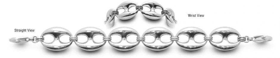 Pewter Medical Bracelet Designer Bead Medical ID Bracelets Alien Eyes 0715