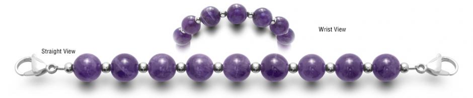 Amethyst Medical Bracelet Designer Bead Medical ID Bracelets Fat Royals 0725