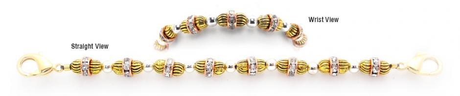 Beaded Medical Bracelet Designer Bead Medical Bracelets Gold Rush 0722