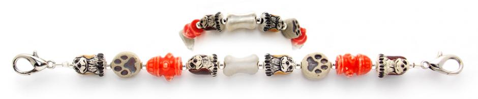 Beaded Medical Bracelet Designer Bead Medical Bracelets Puppy Love 0727