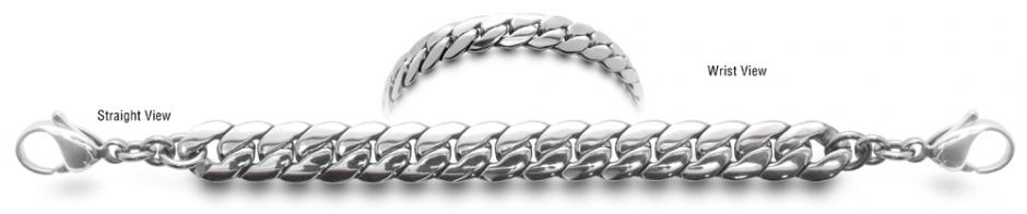 Stainless Bracelet Designer Stainless Medical ID Bracelet Serico 0733