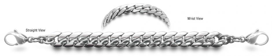 Designer Stainless Medical ID Bracelet Serico 0733