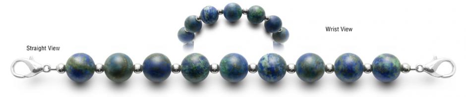 Azurite Medical Bracelet Designer Bead Medical ID Bracelets Home World 0769
