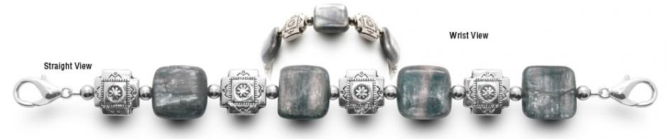 Beaded Medical Bracelet Designer Bead Medical ID Bracelets Granite Strata 0782