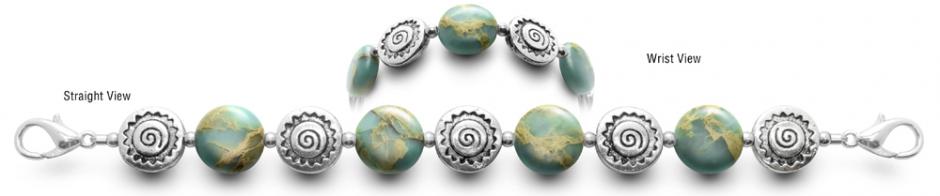 African Opal Medical Bracelet Designer Bead Medical ID Bracelets OMG Opals 0788