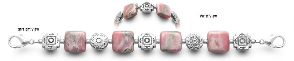 Pink Medical Bracelets Designer Bead Medical ID Bracelets Pinkster 0799