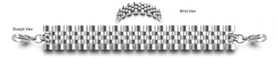 Stainless ID Bracelet Designer Stainless Medical ID Bracelet Nidi 0855