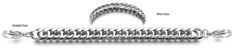 Designer Stainless Medical ID Bracelet Italiana 0862