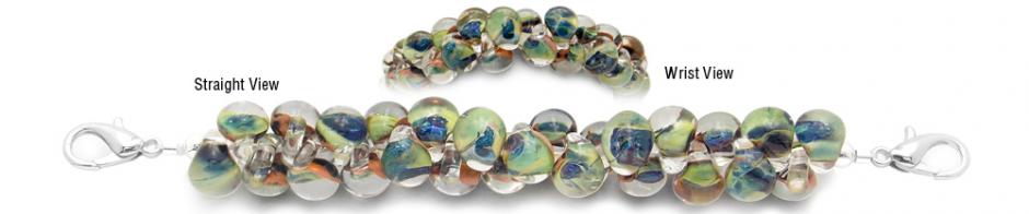 Beaded Medical Bracelet Designer Bead Medical Bracelets Green Seas 2052