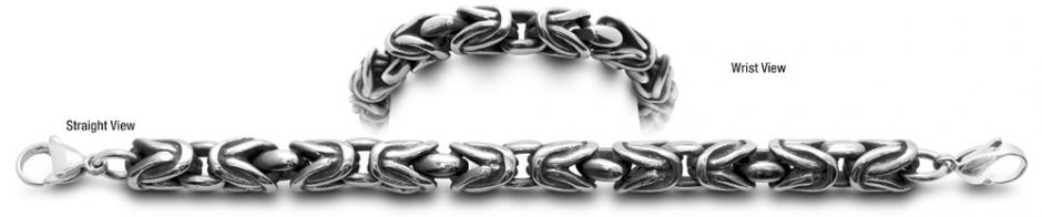 Stainless ID Bracelet Grassetto 0920 Stainless Medical ID Bracelet