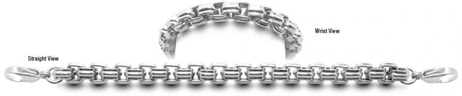 Stainless Medical Bracelet Designer Stainless Medical ID Bracelet Pizzoli 0934