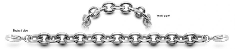 Designer Stainless Medical ID Bracelet Fabriano 0940