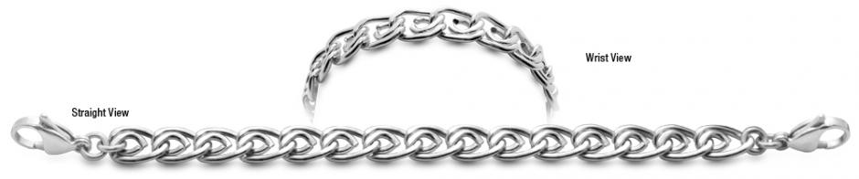 Designer Stainless Medical ID Bracelet Lazzaro 0941